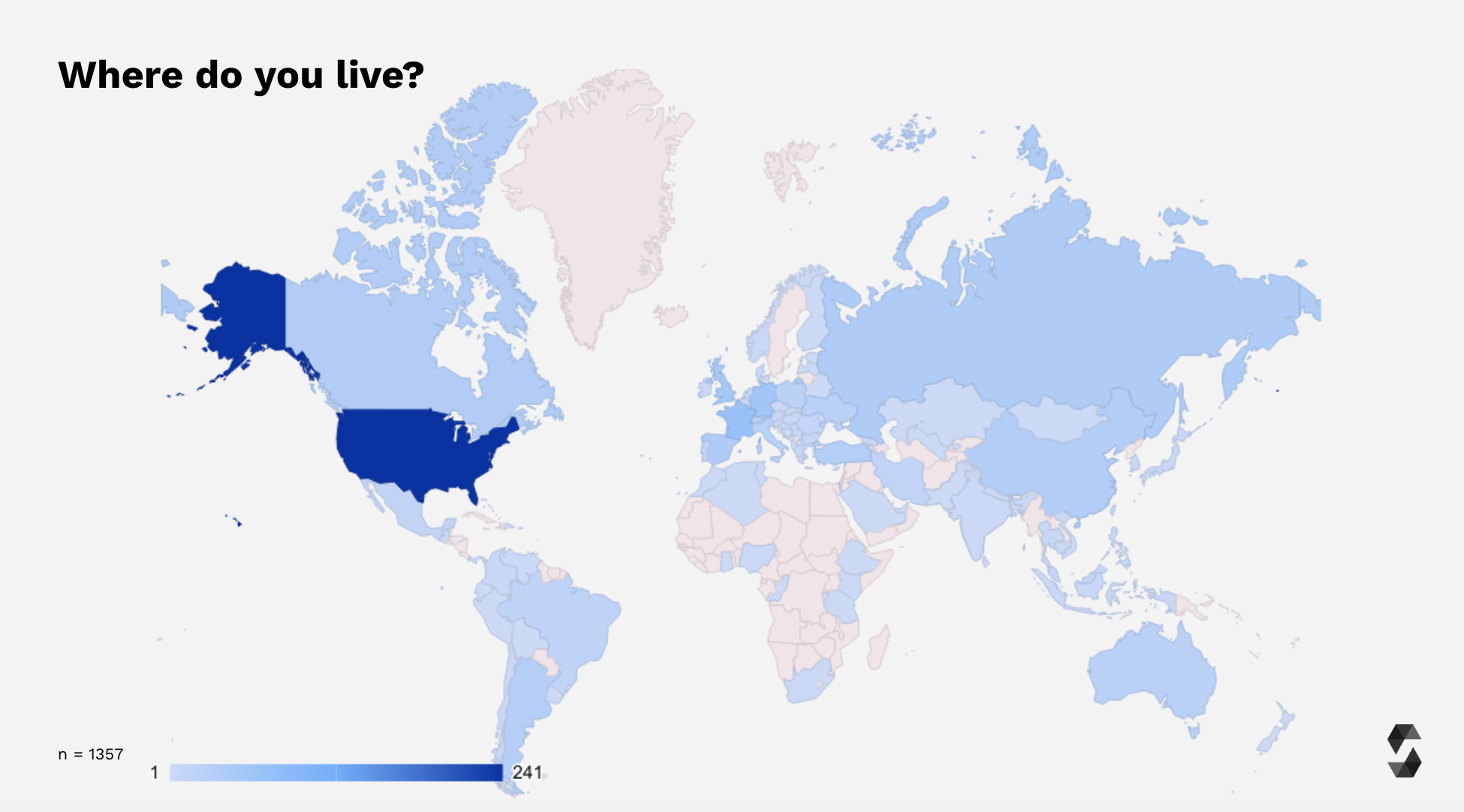 Survey Participants World Map